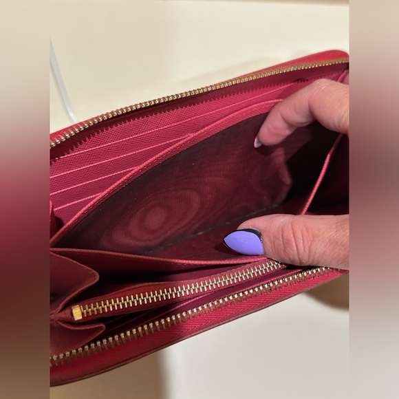 Prada Saffiano Raspberry Pink Zippy Continental Wallet - Picture 9 of 15